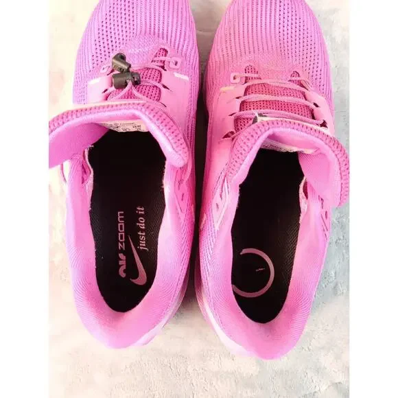 Nike Air Zoom Pegasus 40 Women’s 9 Pink White Running Shoes - Picture 12 of 12